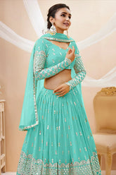 Sequins Zari Work Lehenga